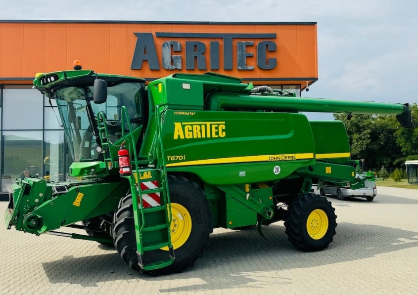 John Deere T670i HillMaster + 630R + рапично приспособление