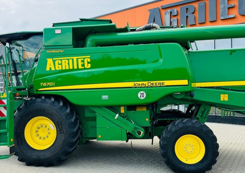 John Deere T670i HillMaster + 630R + рапично приспособление