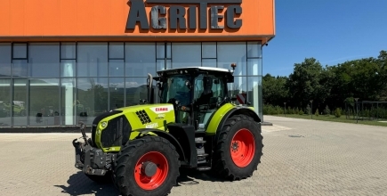 CLAAS ARION 650 CIS от 2022 г.: колесен трактор 175 к.с. с преден ВОМ, HEXASHIFT и ISOBUS